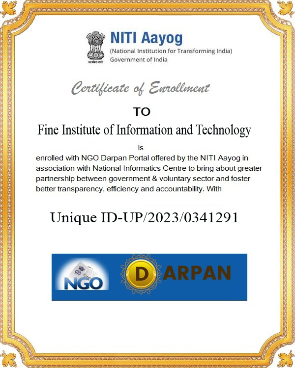 NITI Aayog Certificate